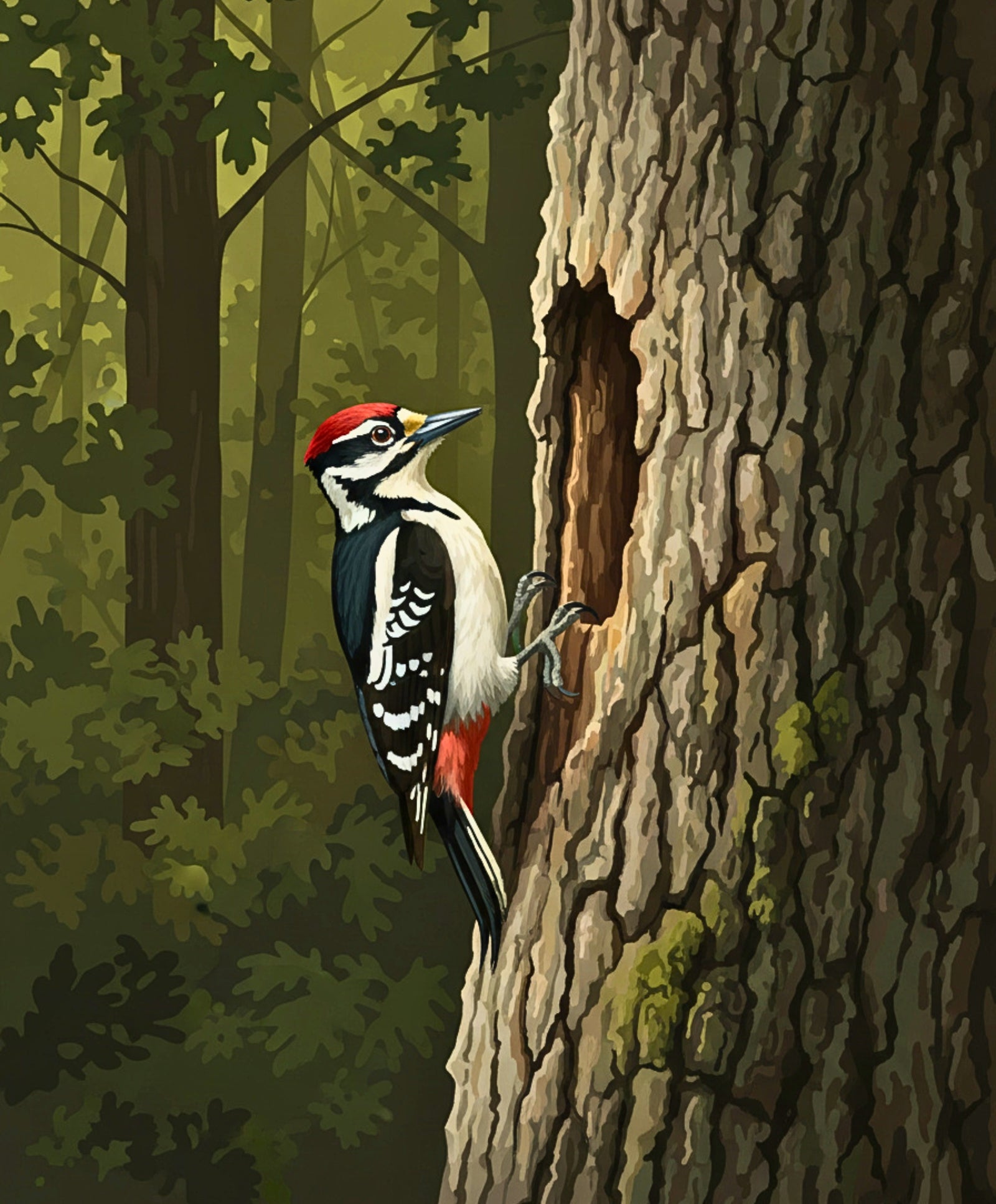Forest Sentinel Woodpecker