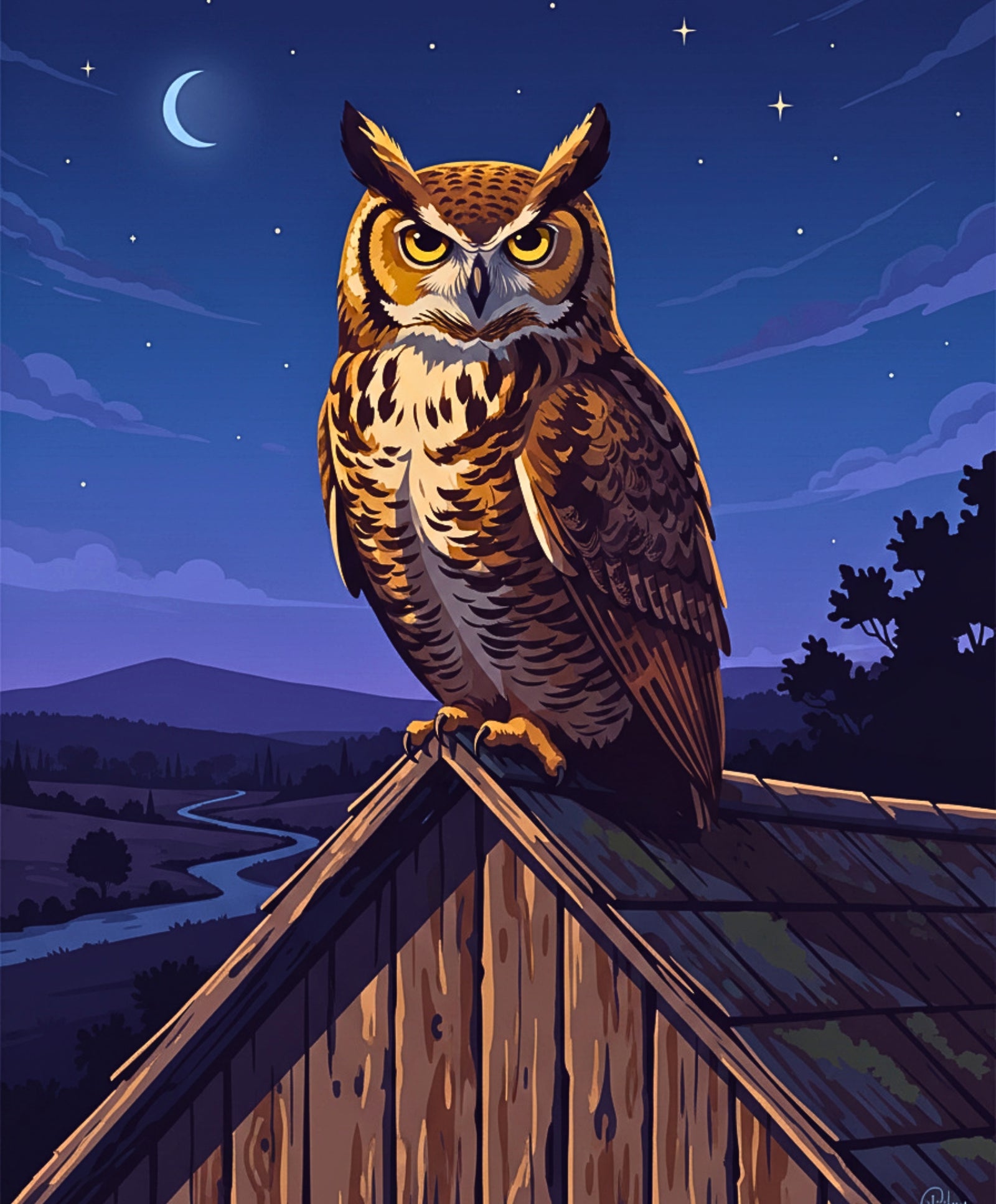 Midnight Watch Owl