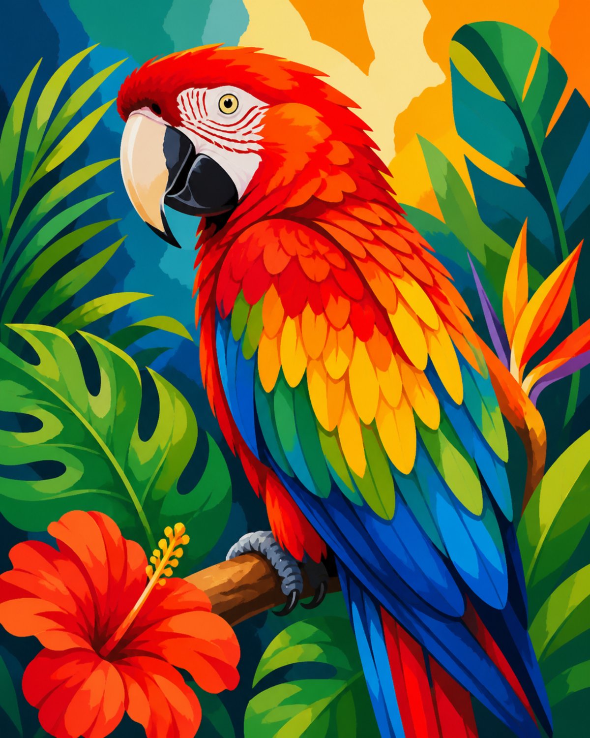 Tropical Parrot