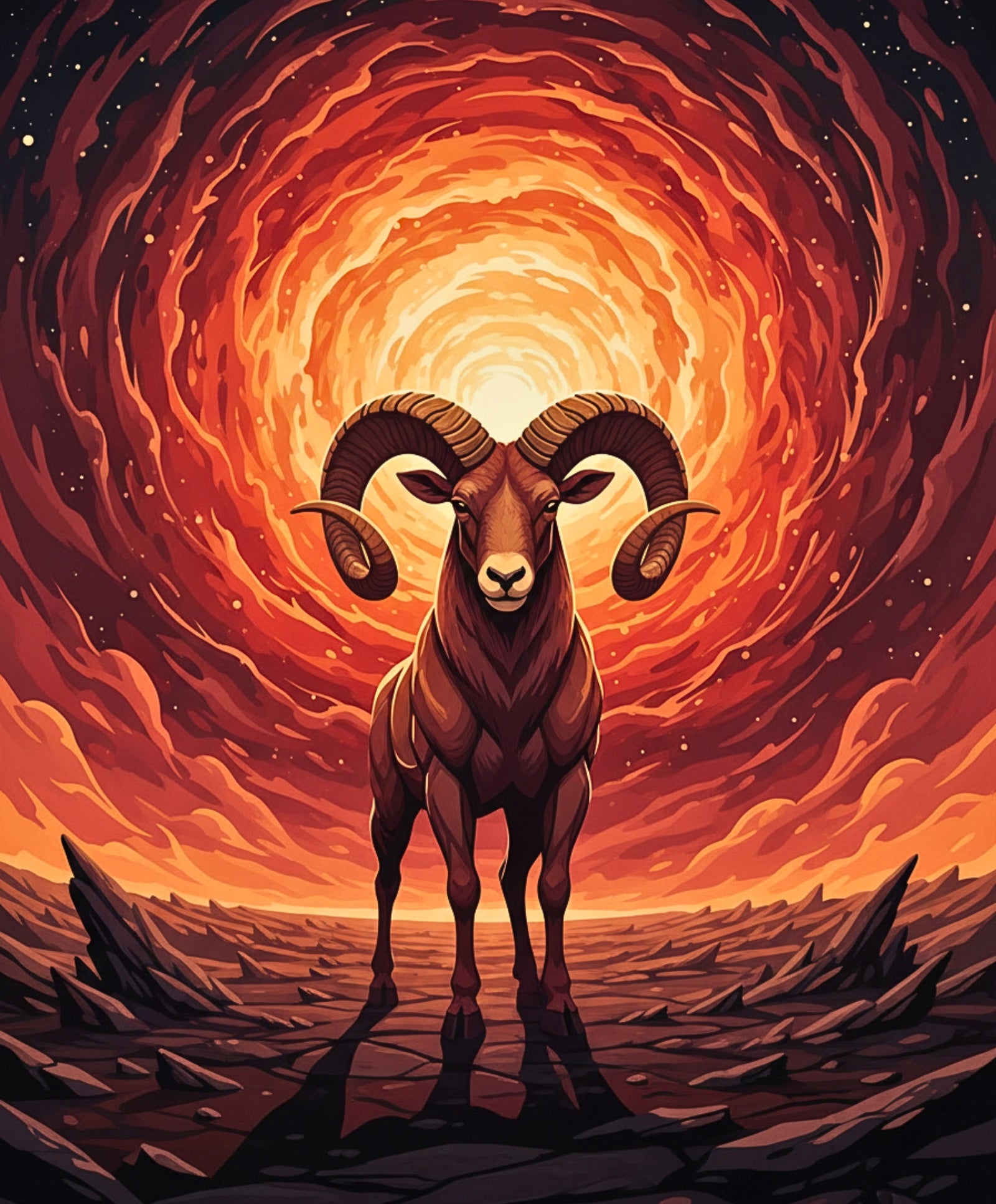 Llama celestial de Aries