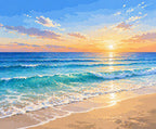 Ocean Sunset Waves