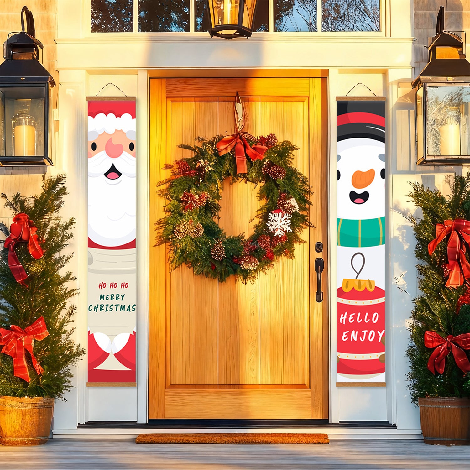 Ho Ho Holiday – Porch Sign Paint by Numbers Kit