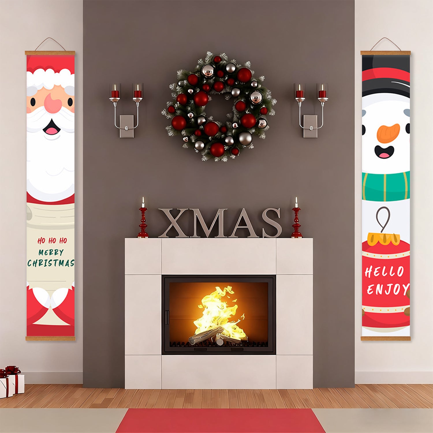 Ho Ho Holiday – Kit de pintura por números para carteles de porche
