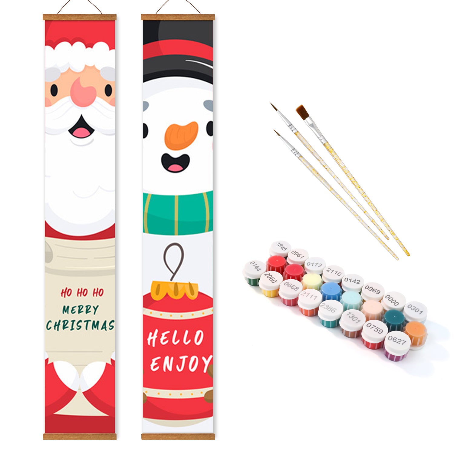 Ho Ho Holiday – Kit de pintura por números para carteles de porche
