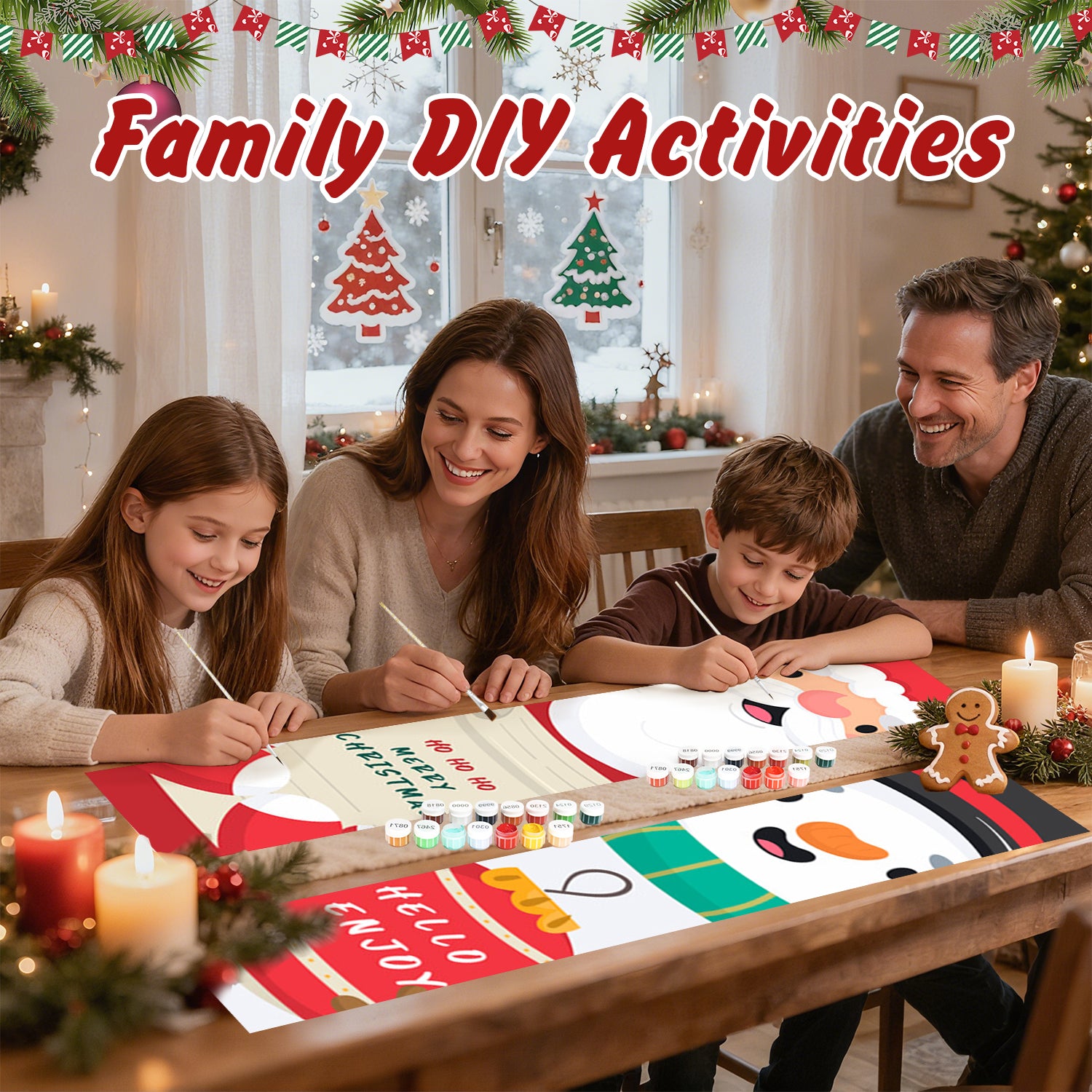 Ho Ho Holiday – Kit de pintura por números para carteles de porche