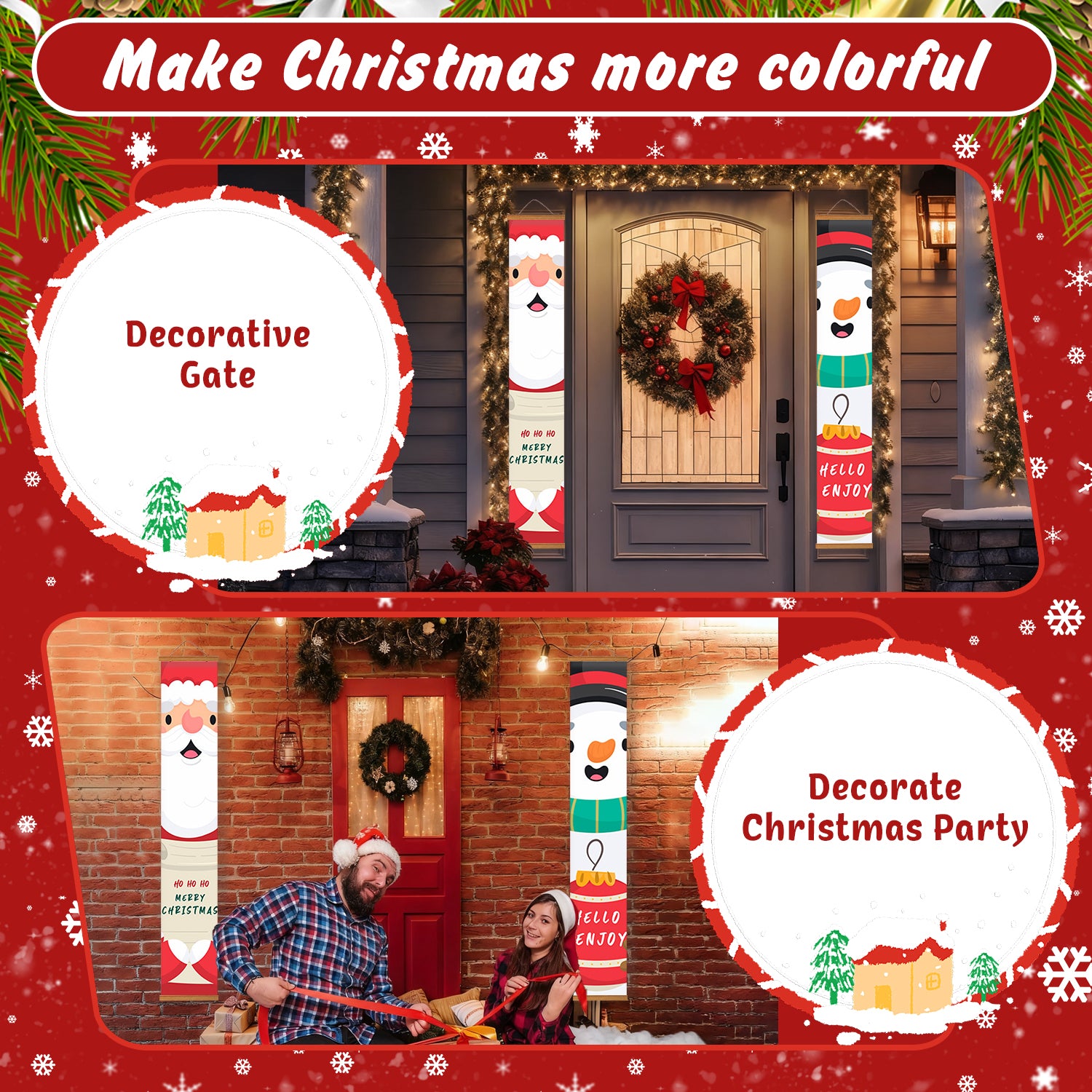 Ho Ho Holiday – Kit de pintura por números para carteles de porche