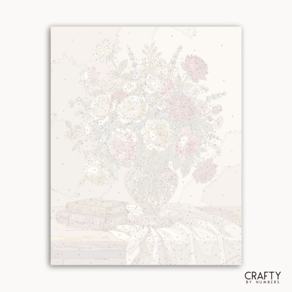 Papier blanc avec motif floral rose sur fond blanc