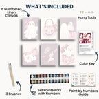 Ensemble de mini peinture par numéros Ginkgo Automne