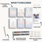 Skeleton Halloween Mini Paint By Numbers Set