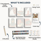Ensemble de mini peinture par numéros Ginkgo Automne