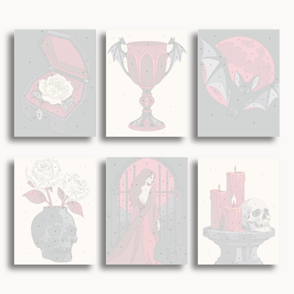 Gothic Vampire Halloween | 6 Mini Kits