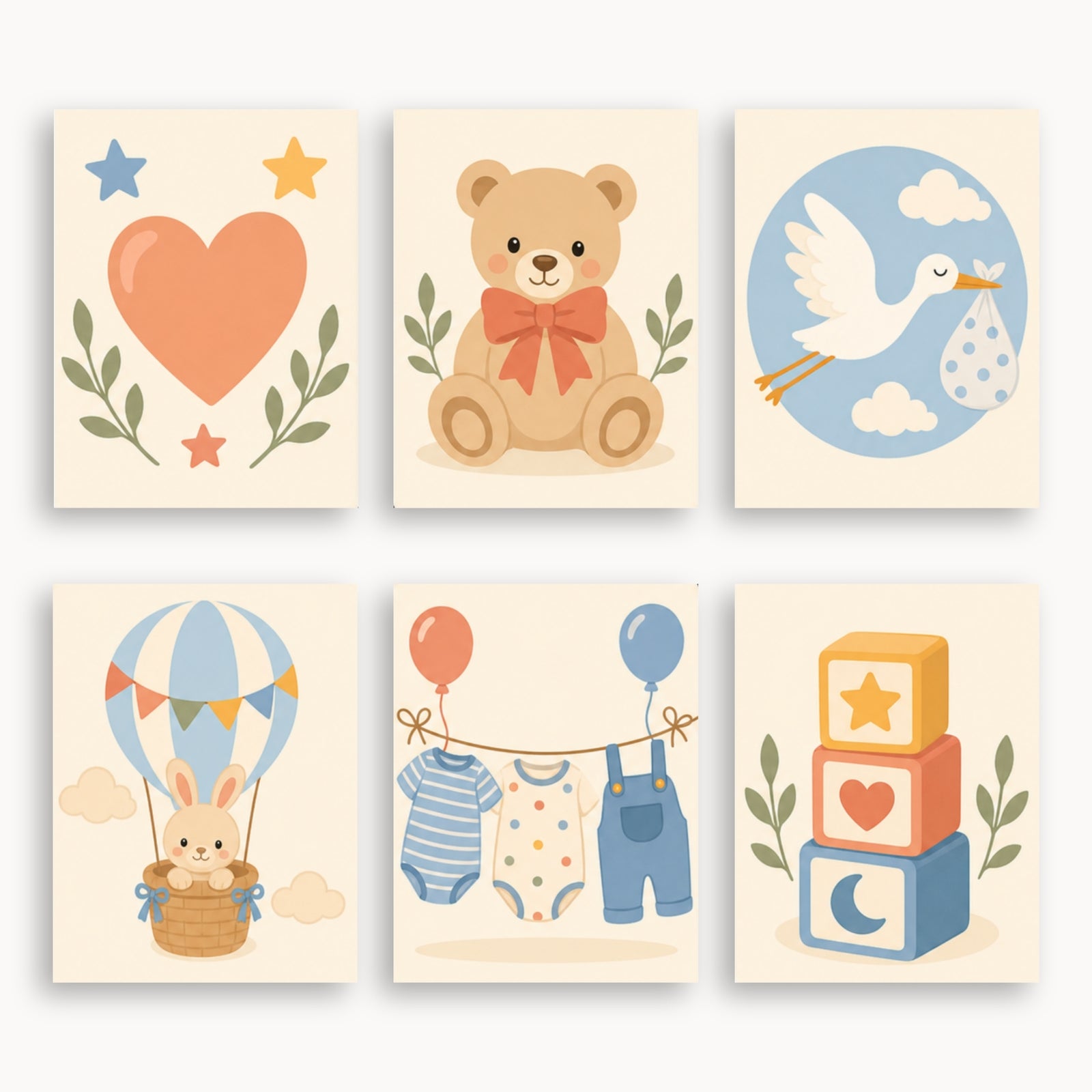 Baby Nursery Mini Paint By Numbers Set