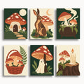 Ensemble de mini peinture par numéros Ginkgo Automne