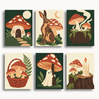 Ensemble de mini peinture par numéros Ginkgo Automne