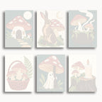 Ensemble de mini peinture par numéros Ginkgo Automne