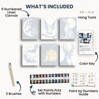 Ensemble de mini peinture par numéros Ginkgo Automne