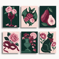 Gothic Roses Mini Paint By Numbers Set