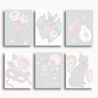 Gothic Roses Mini Paint By Numbers Set