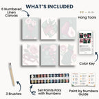 Gothic Roses Mini Paint By Numbers Set
