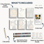 Ensemble de mini peinture par numéros Ginkgo Automne