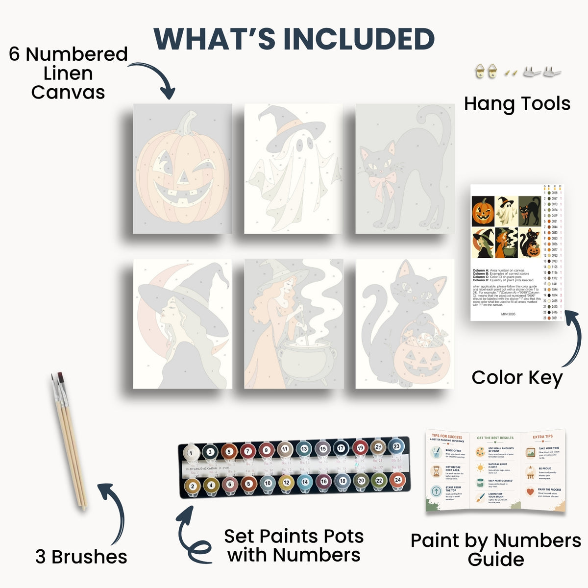 Ensemble de mini peinture par numéros Ginkgo Automne