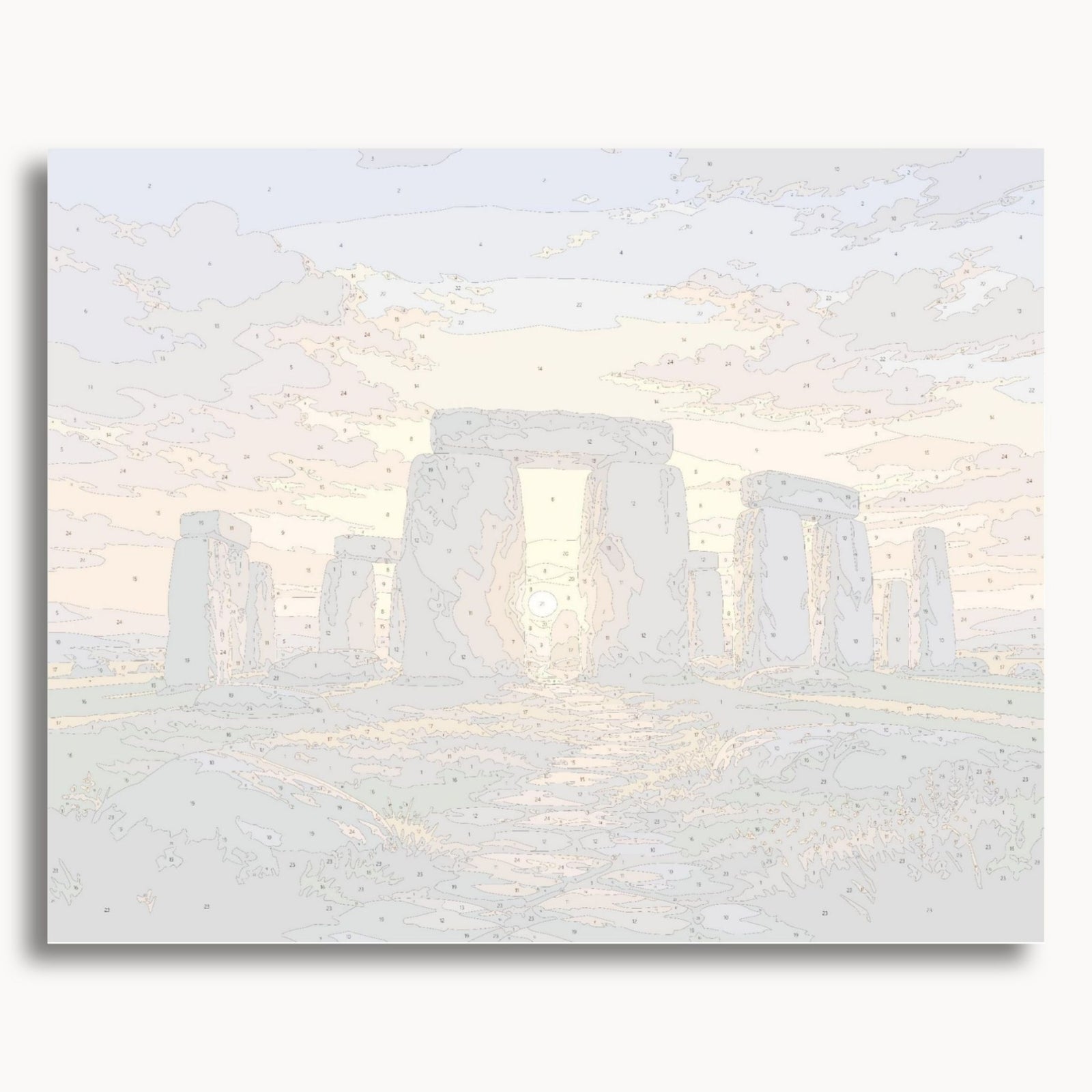 Puesta de sol en Stonehenge
