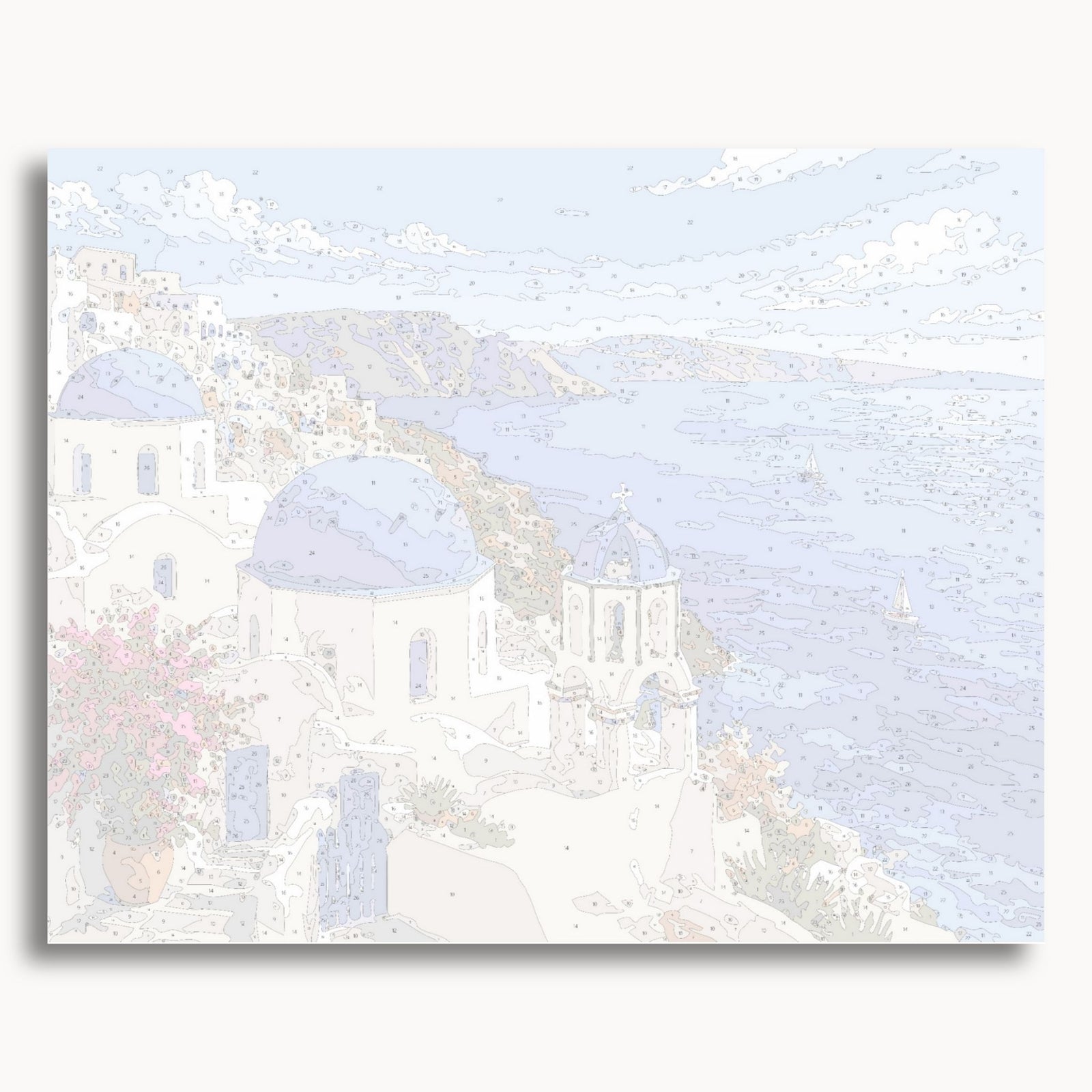 Santorini Blue Domes