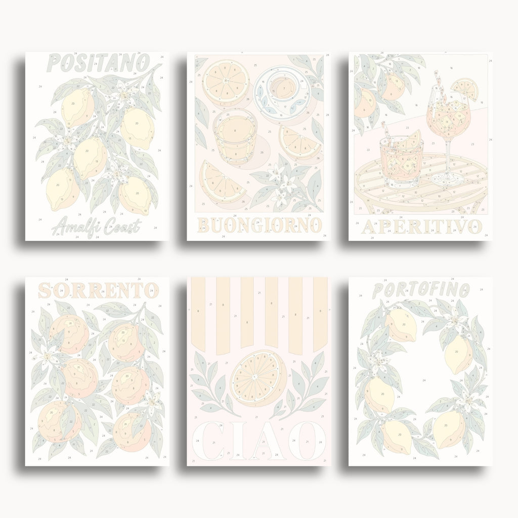 Amalfi-Zitrusfrüchte | 6 Mini-Sets