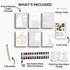 Ensemble de mini peinture par numéros Ginkgo Automne