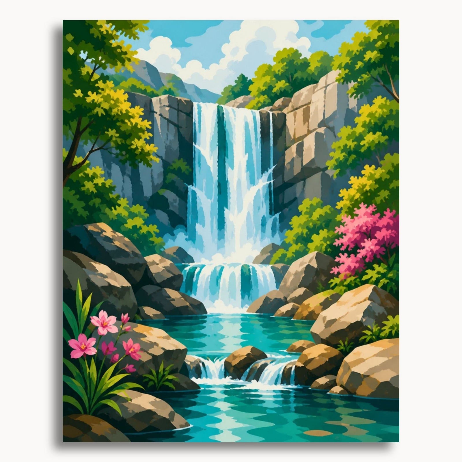 Waldwasserfall