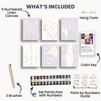 Ensemble de mini peinture par numéros Ginkgo Automne