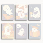 Cozy Ghosts Mini Paint By Numbers Set