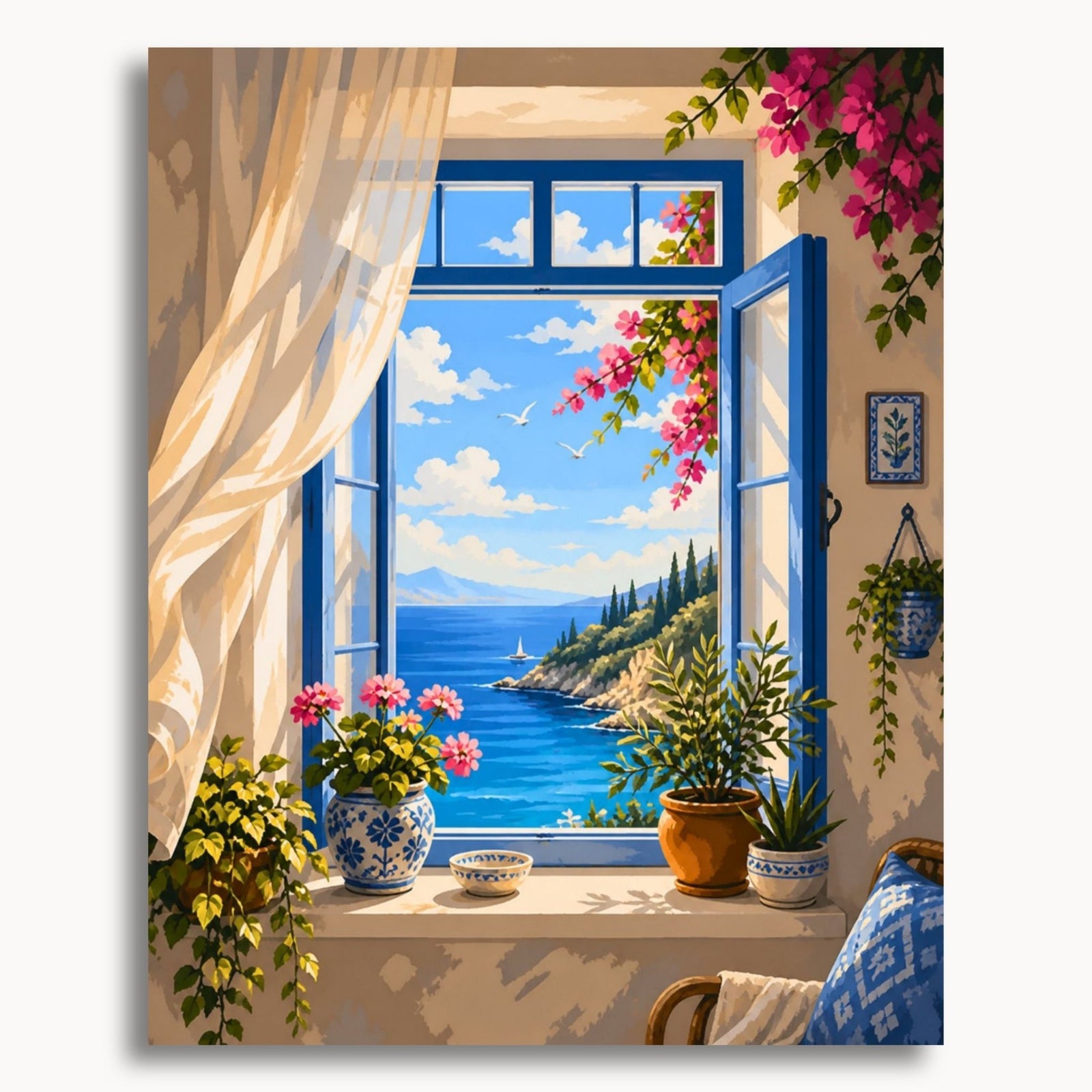 Coastal Window View