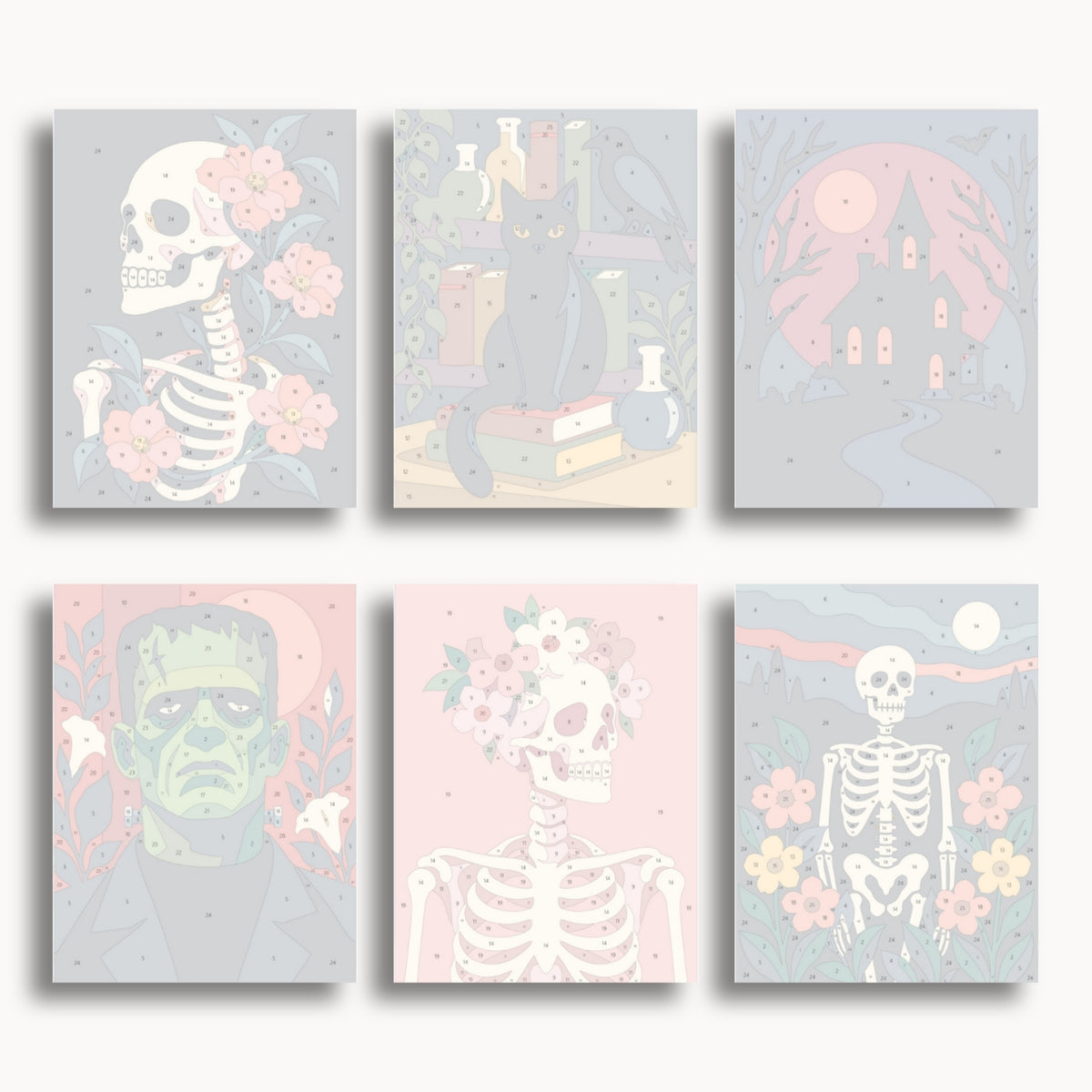 Gothic Garden Mini Paint By Numbers Set