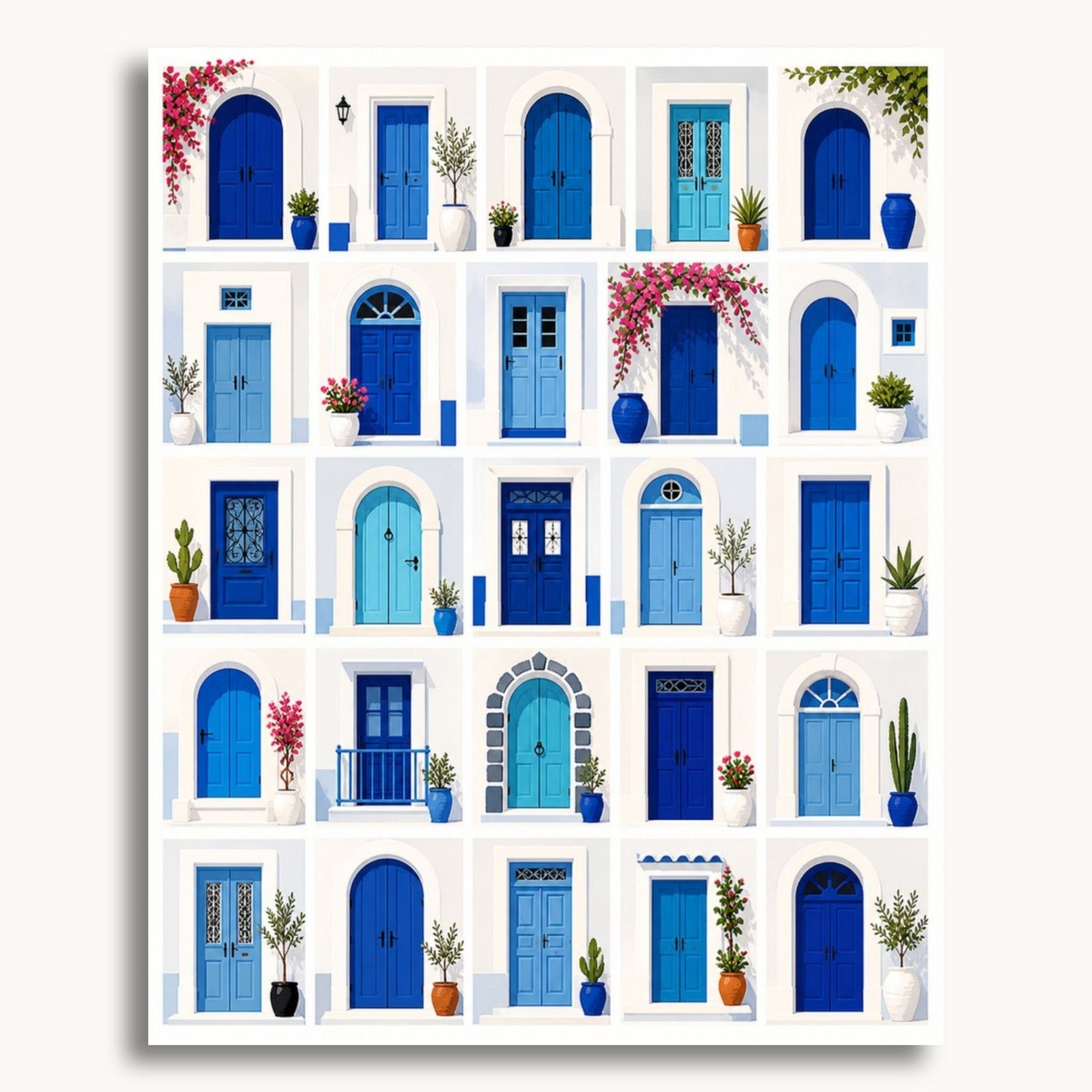 Blue Mediterranean Doors