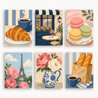 Paris Café Mini Paint By Numbers Set
