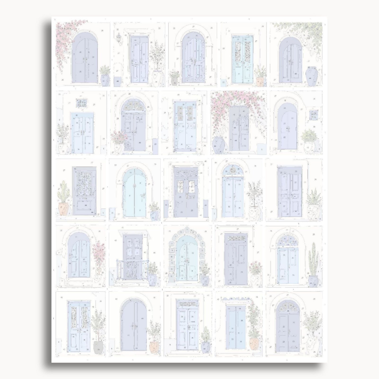 Blue Mediterranean Doors