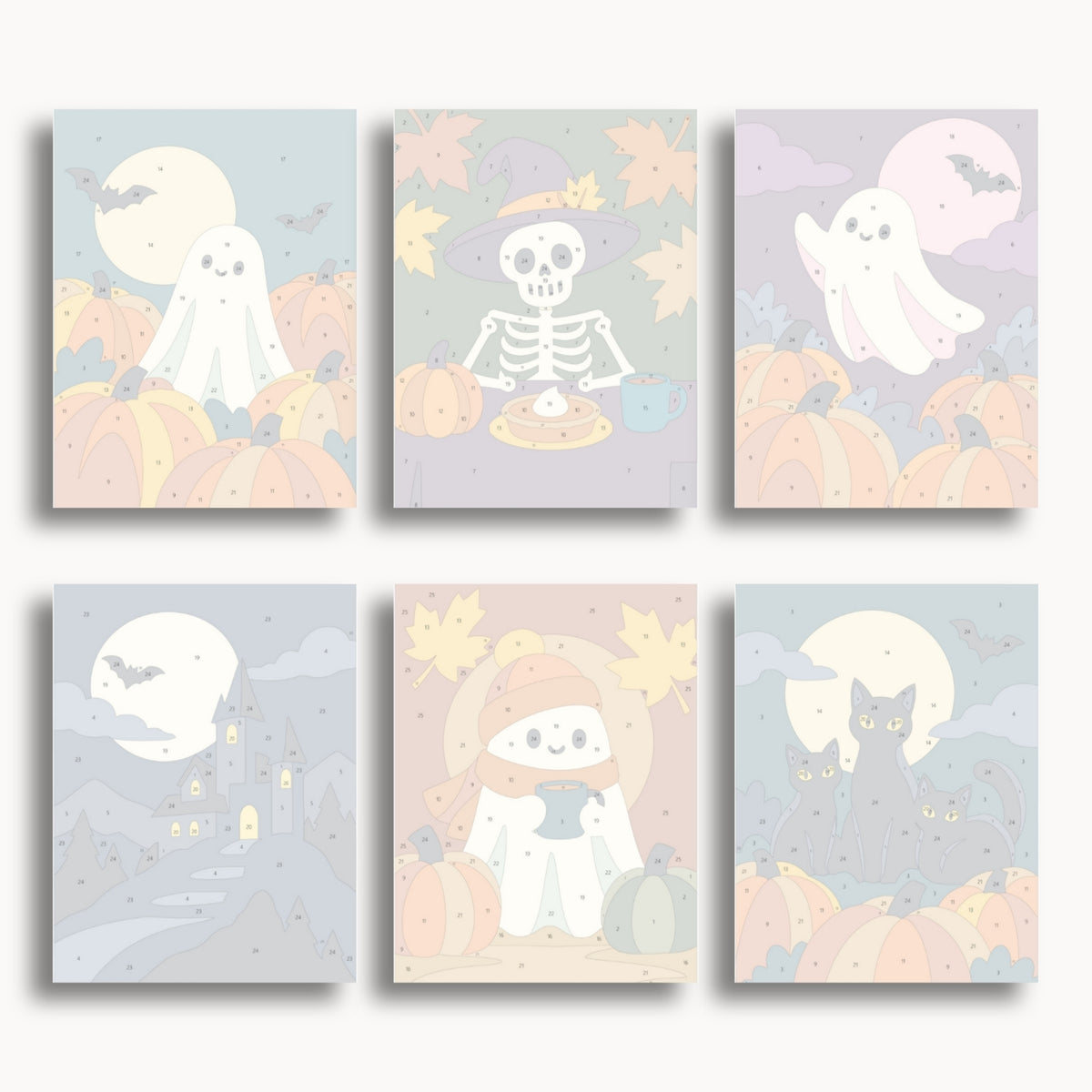 Pumpkin Ghosts | 6 Mini Kits