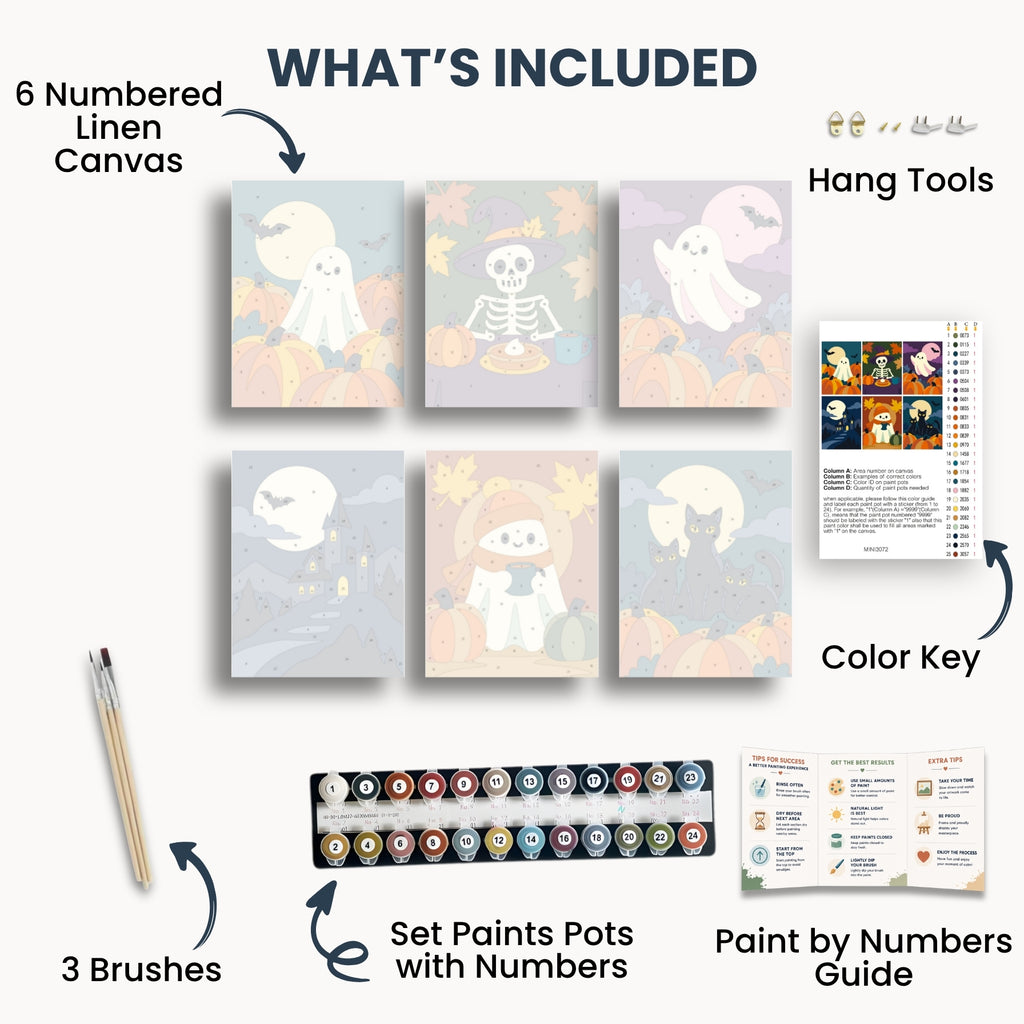 Pumpkin Ghosts | 6 Mini Kits
