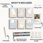Pumpkin Ghosts Mini Paint By Numbers Set