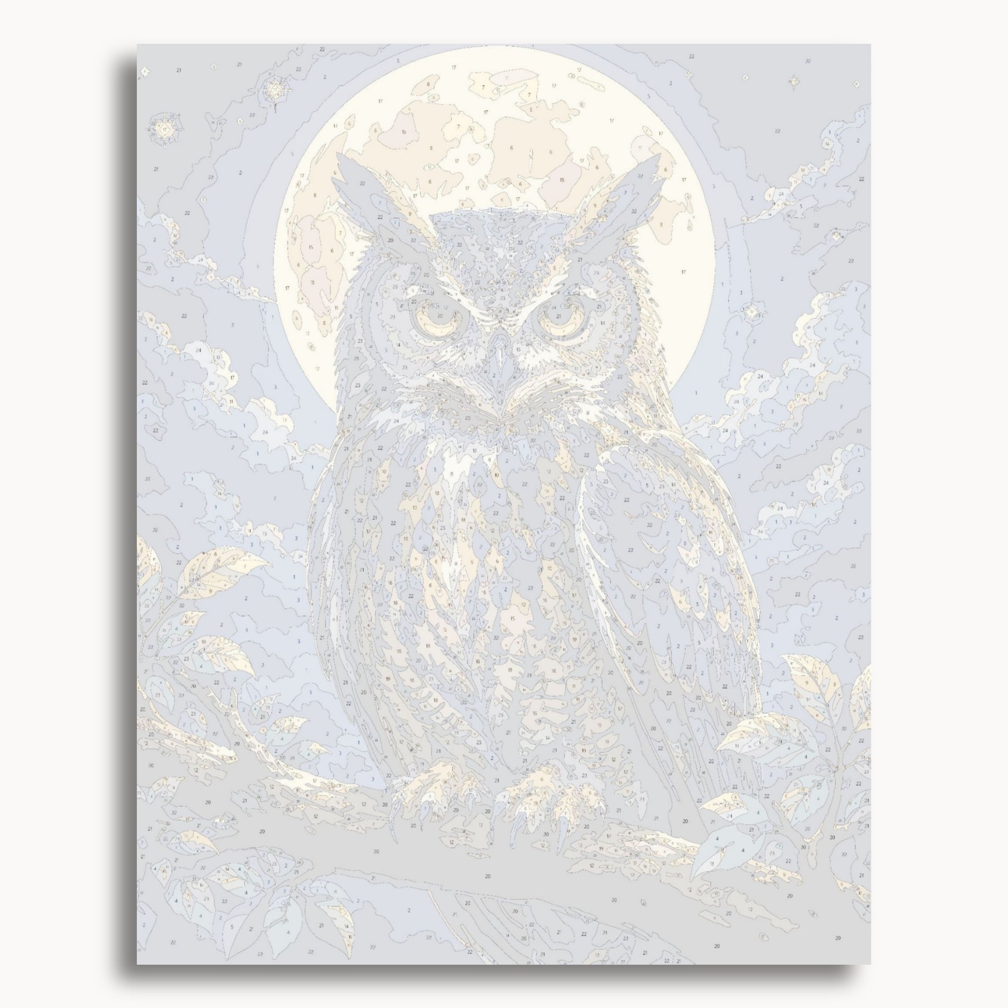 Chouette au clair de lune