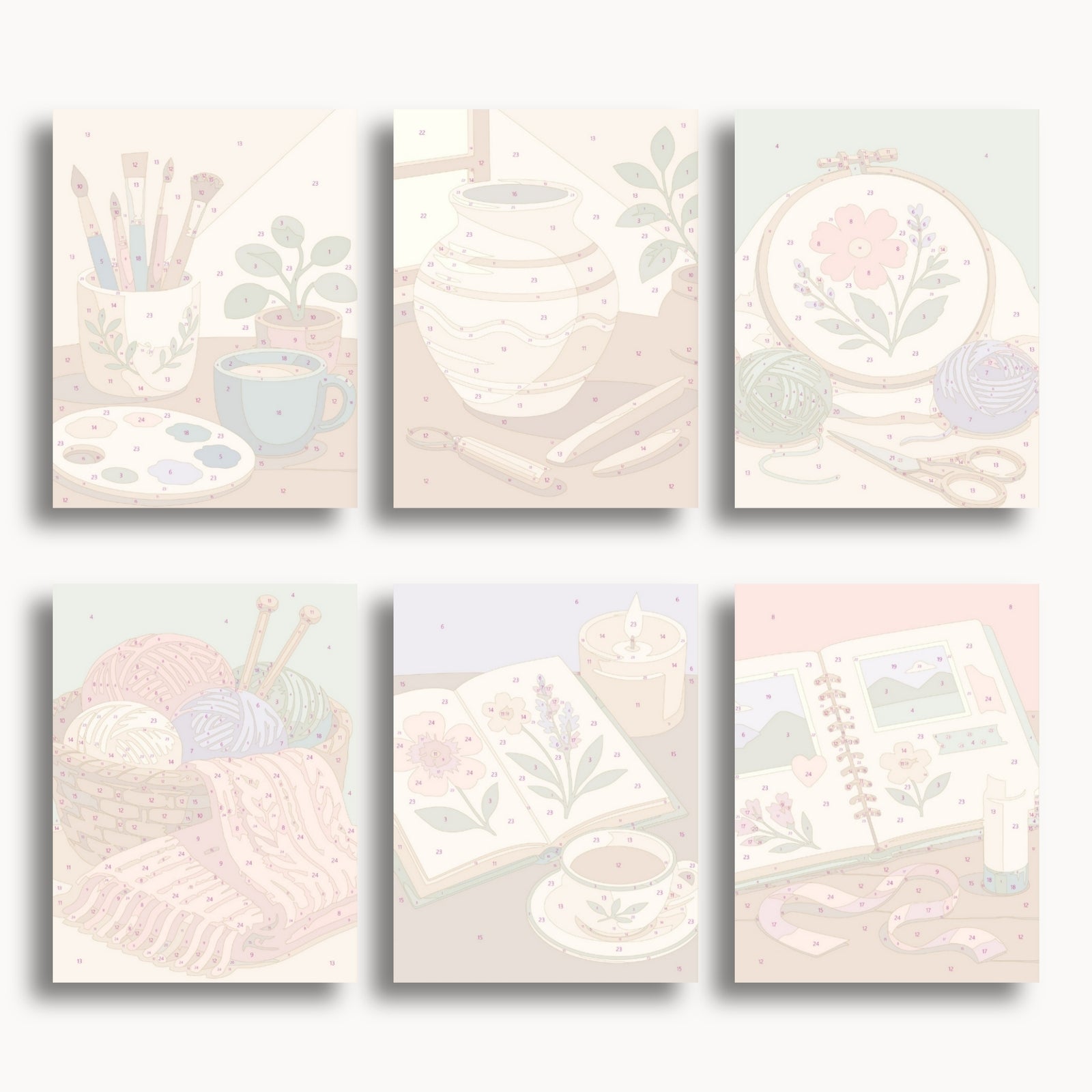 Creative Hobbies Mini Paint By Numbers Set