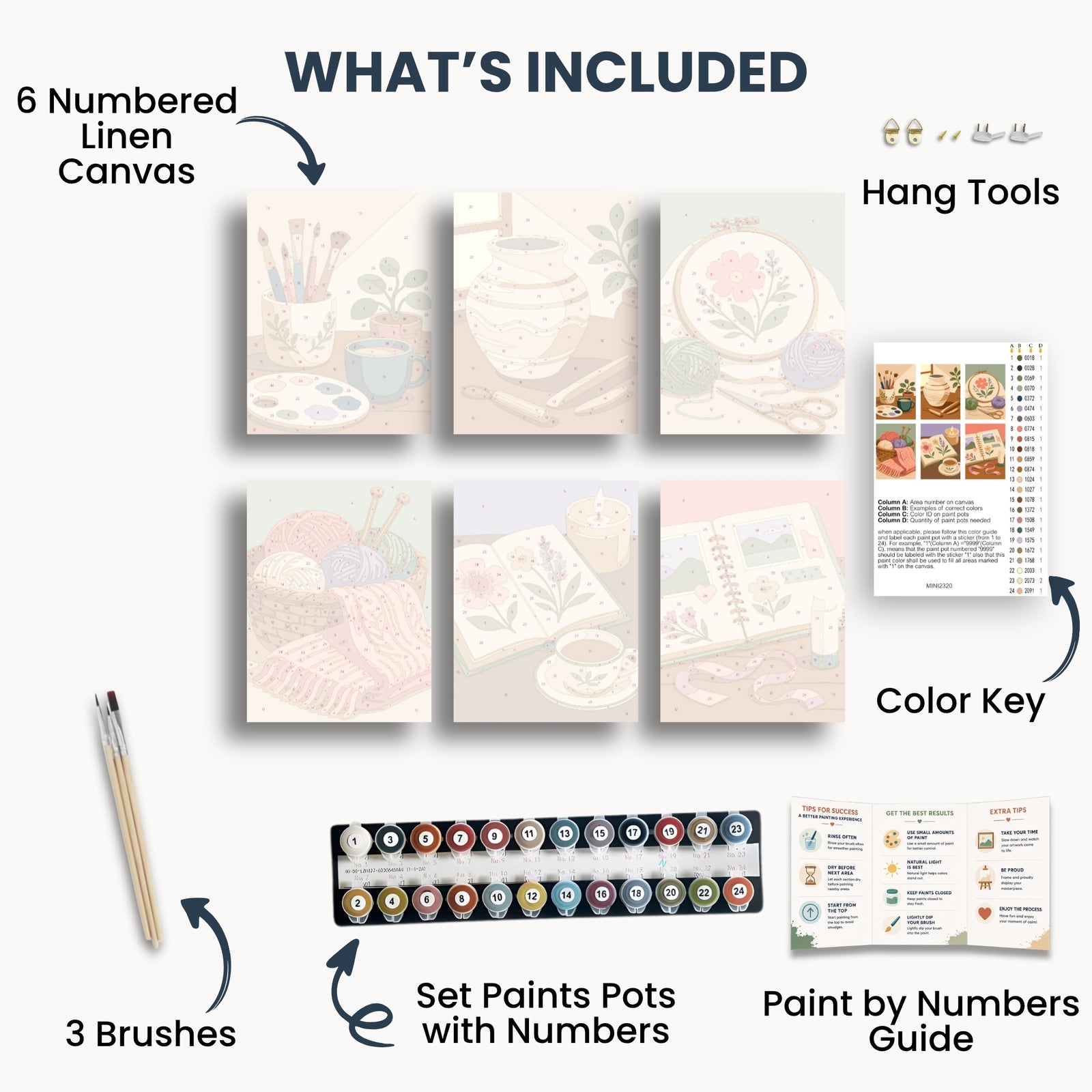 Creative Hobbies Mini Paint By Numbers Set