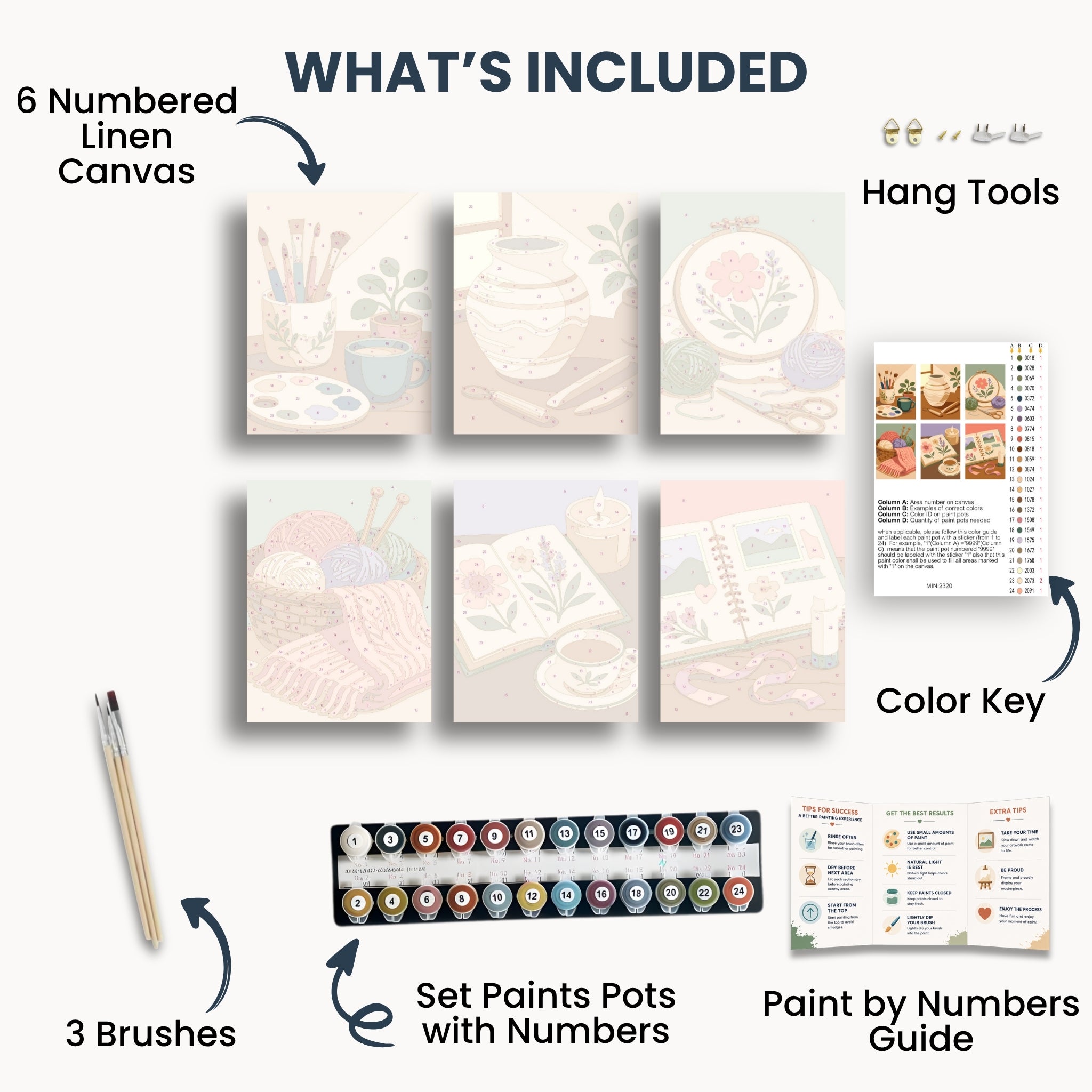 Creative Hobbies Mini Paint By Numbers Set