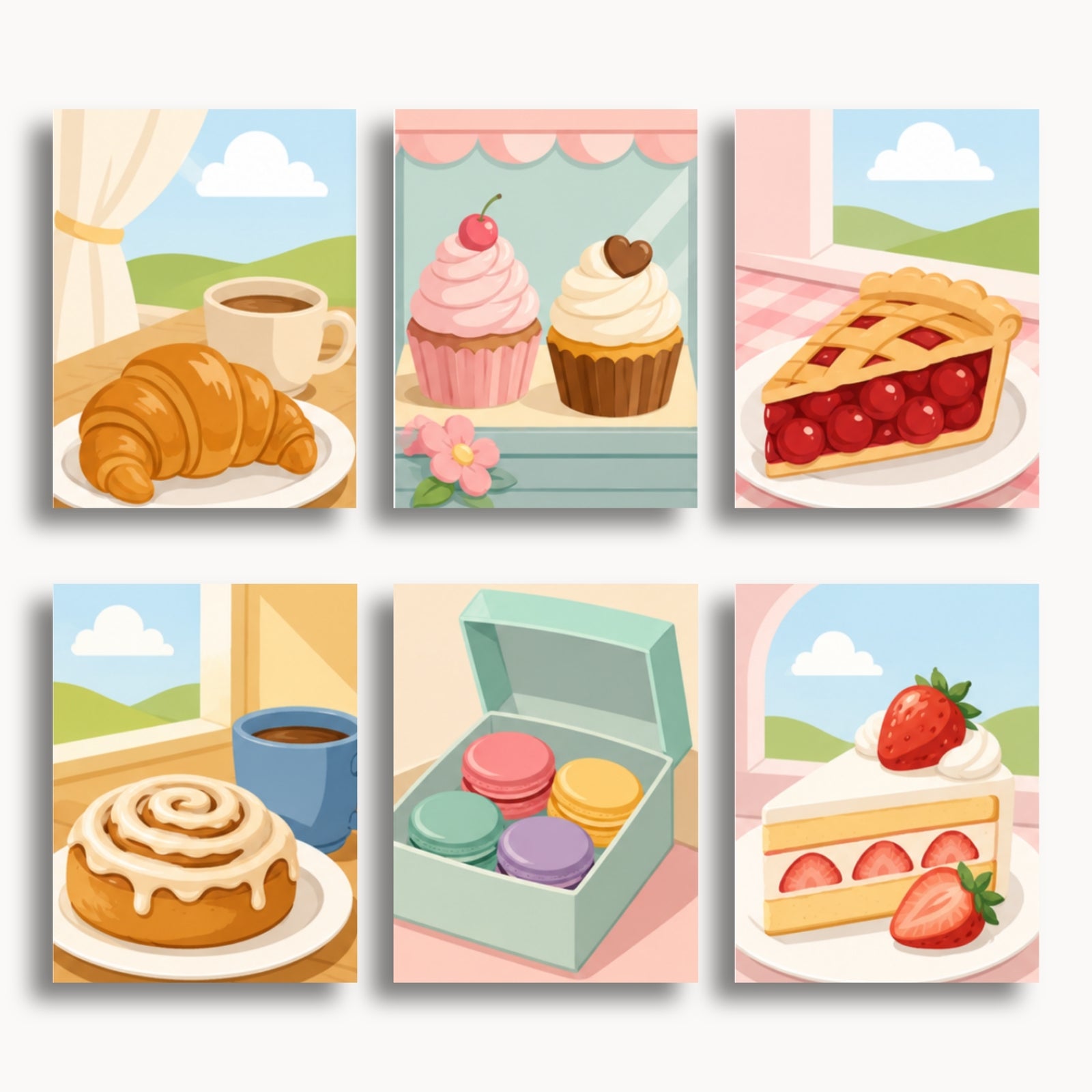 Sweet Treats Mini Paint By Numbers Set