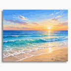 Ocean Sunset Waves