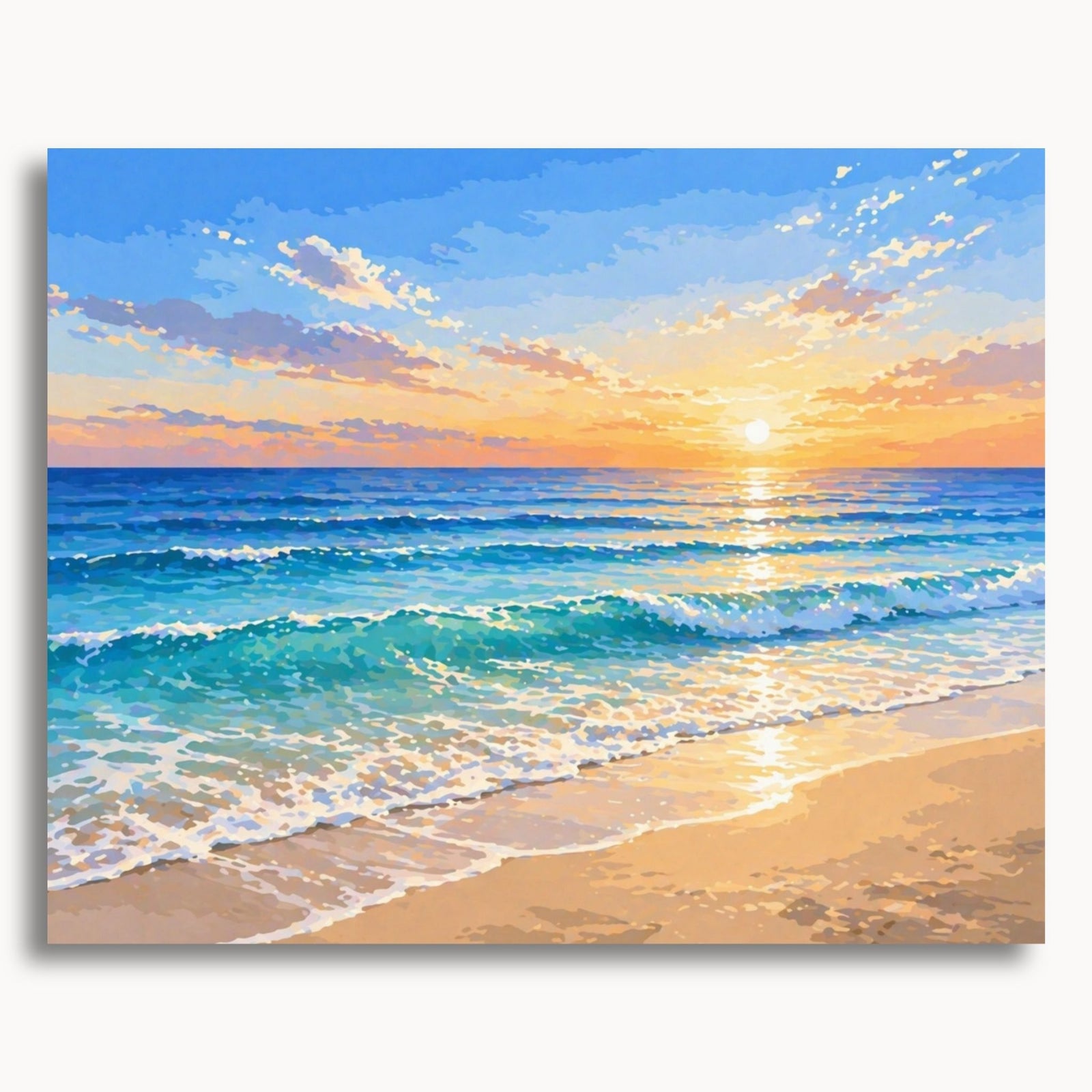 Ocean Sunset Waves