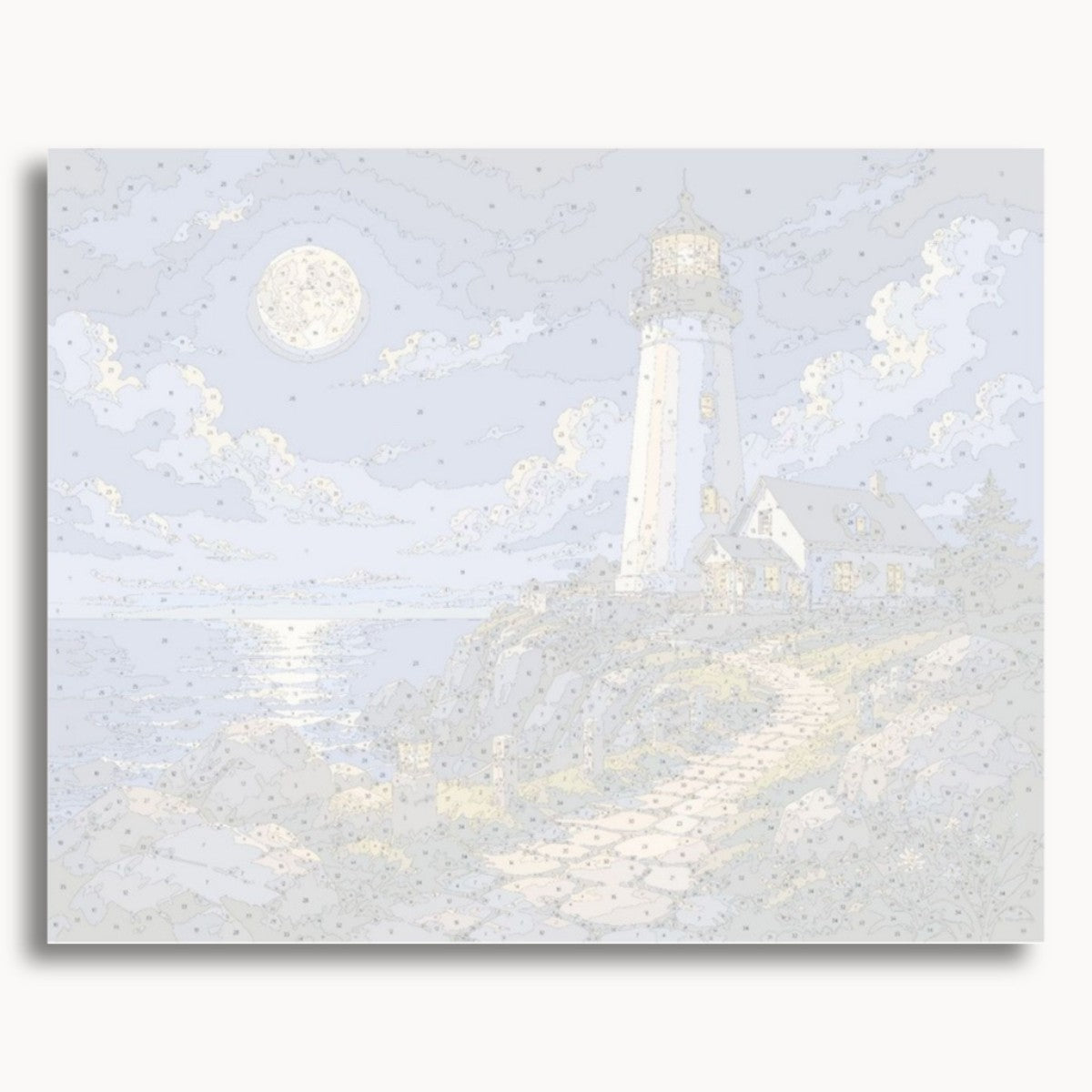 Phare au clair de lune
