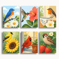 Acebo moderno – Juego de 6 mini pinturas por números