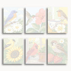 Acebo moderno – Juego de 6 mini pinturas por números